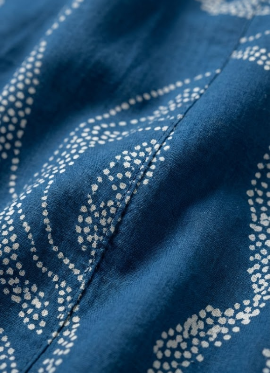 Indigo Bandhani Printed Cotton Kurta Set with Palazzo