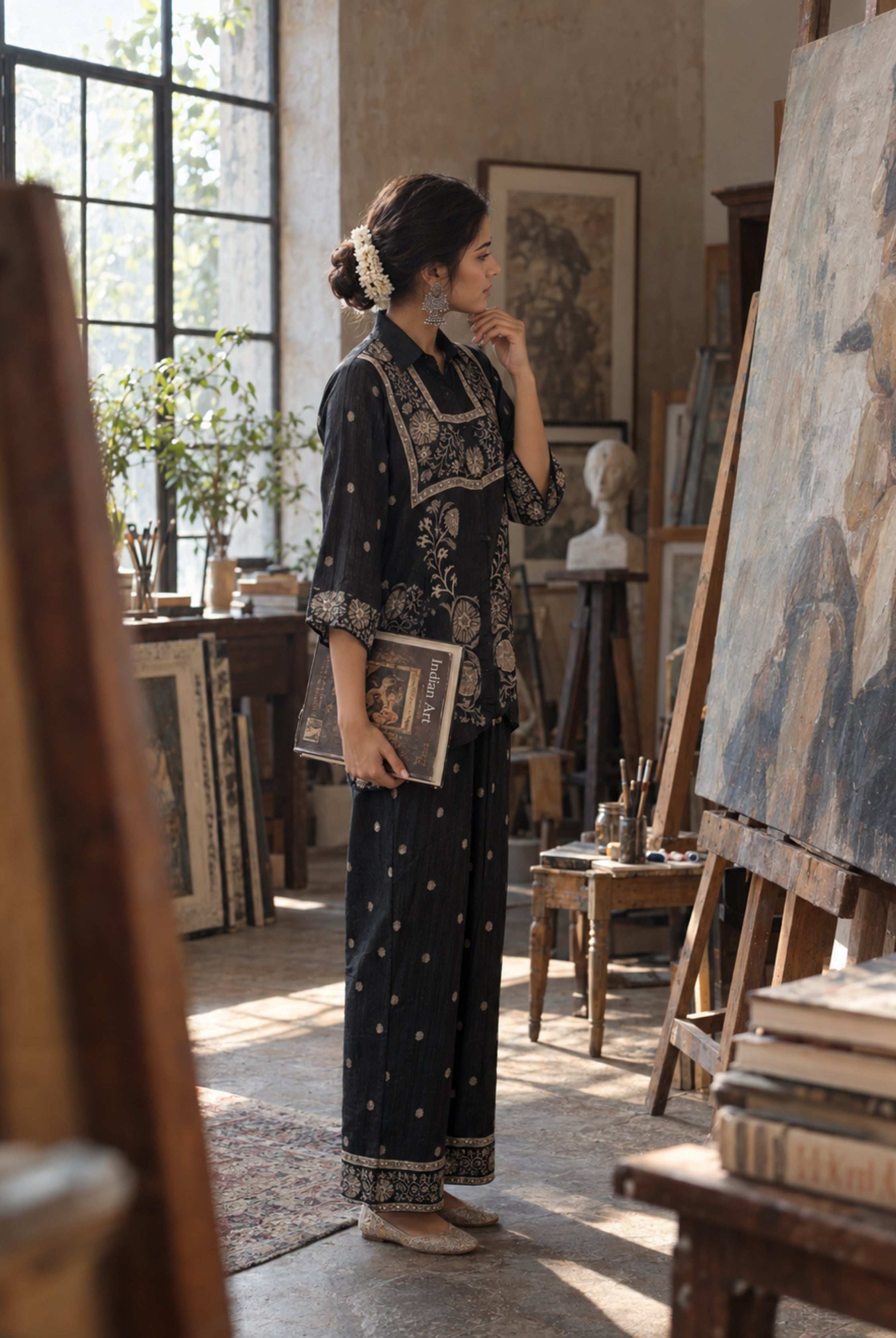 Midnight Floral Heritage Office Set
