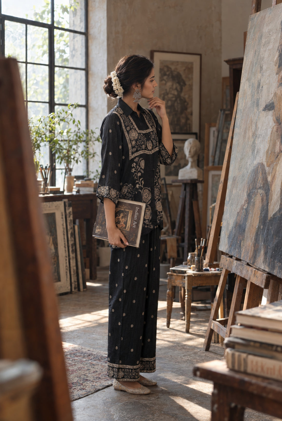 Midnight Floral Heritage Office Set
