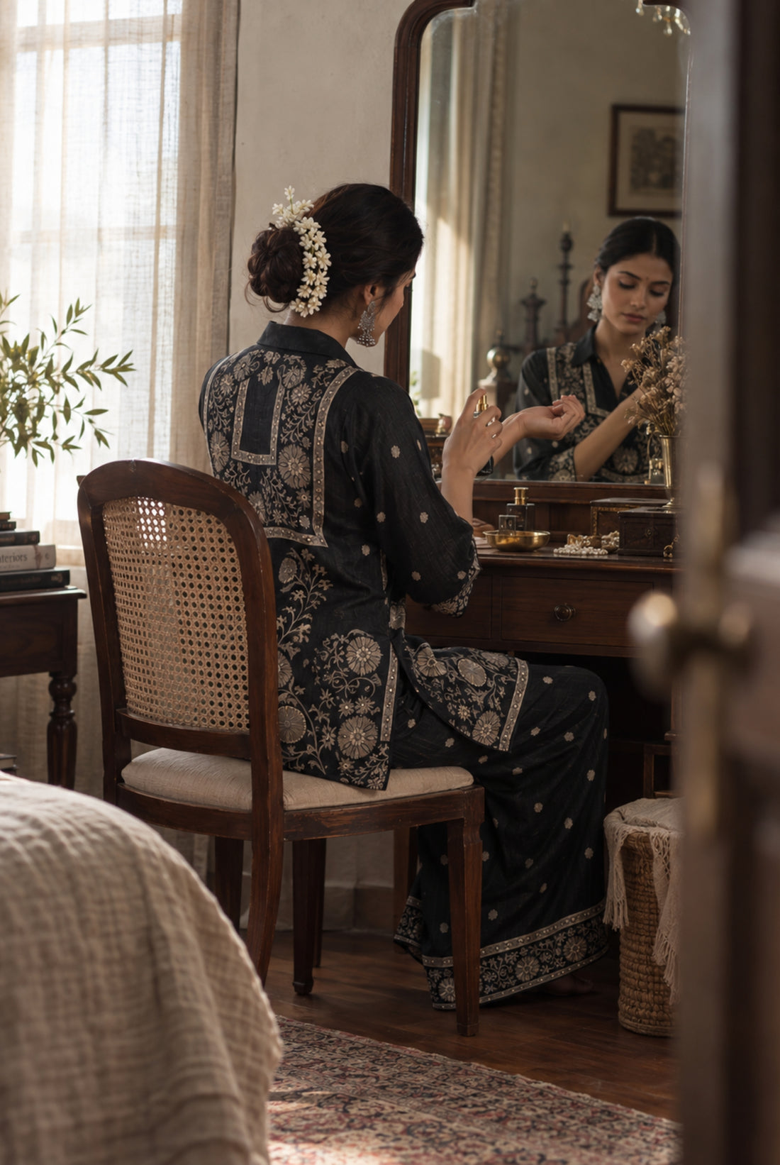 Midnight Floral Heritage Office Set