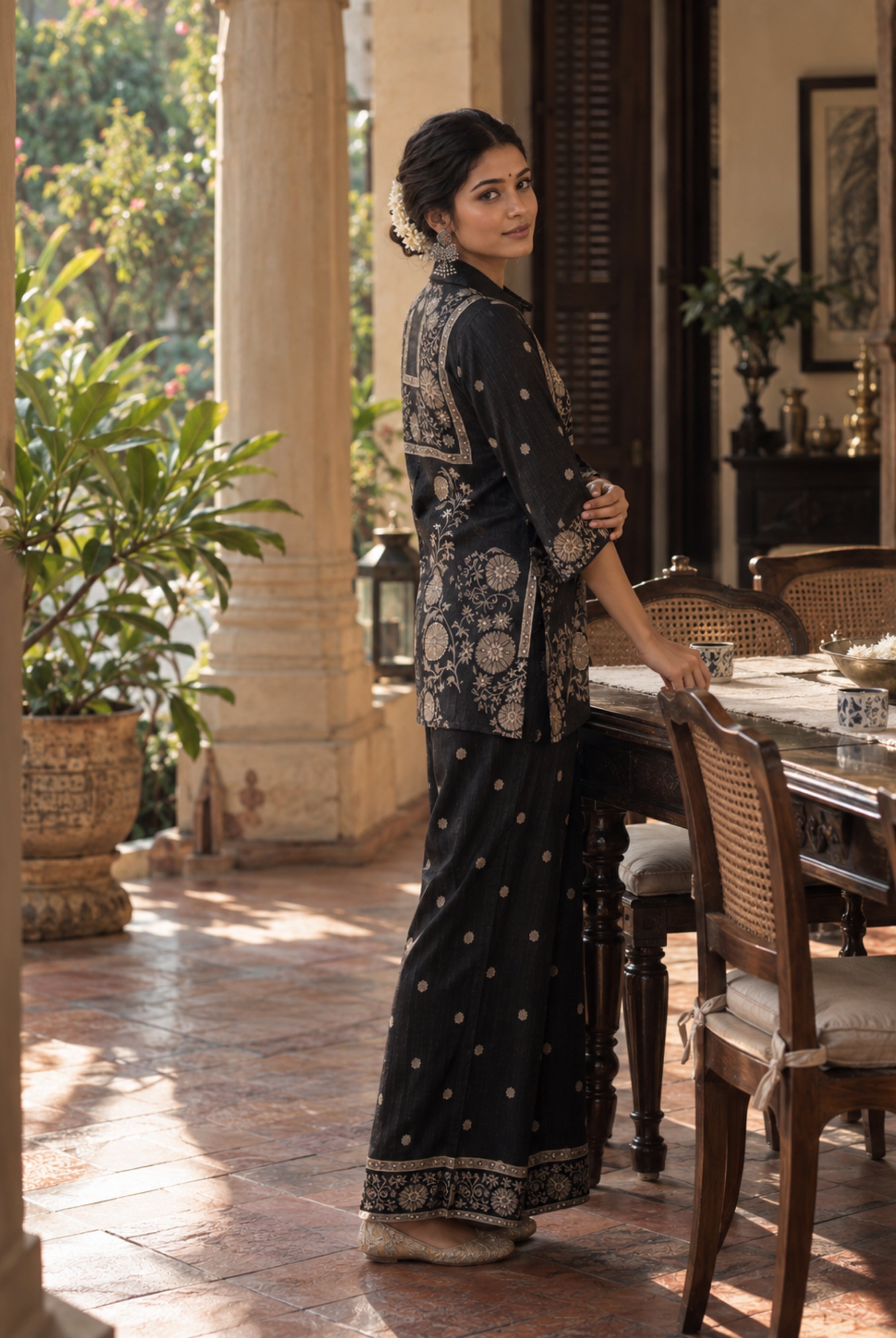 Midnight Floral Heritage Office Set