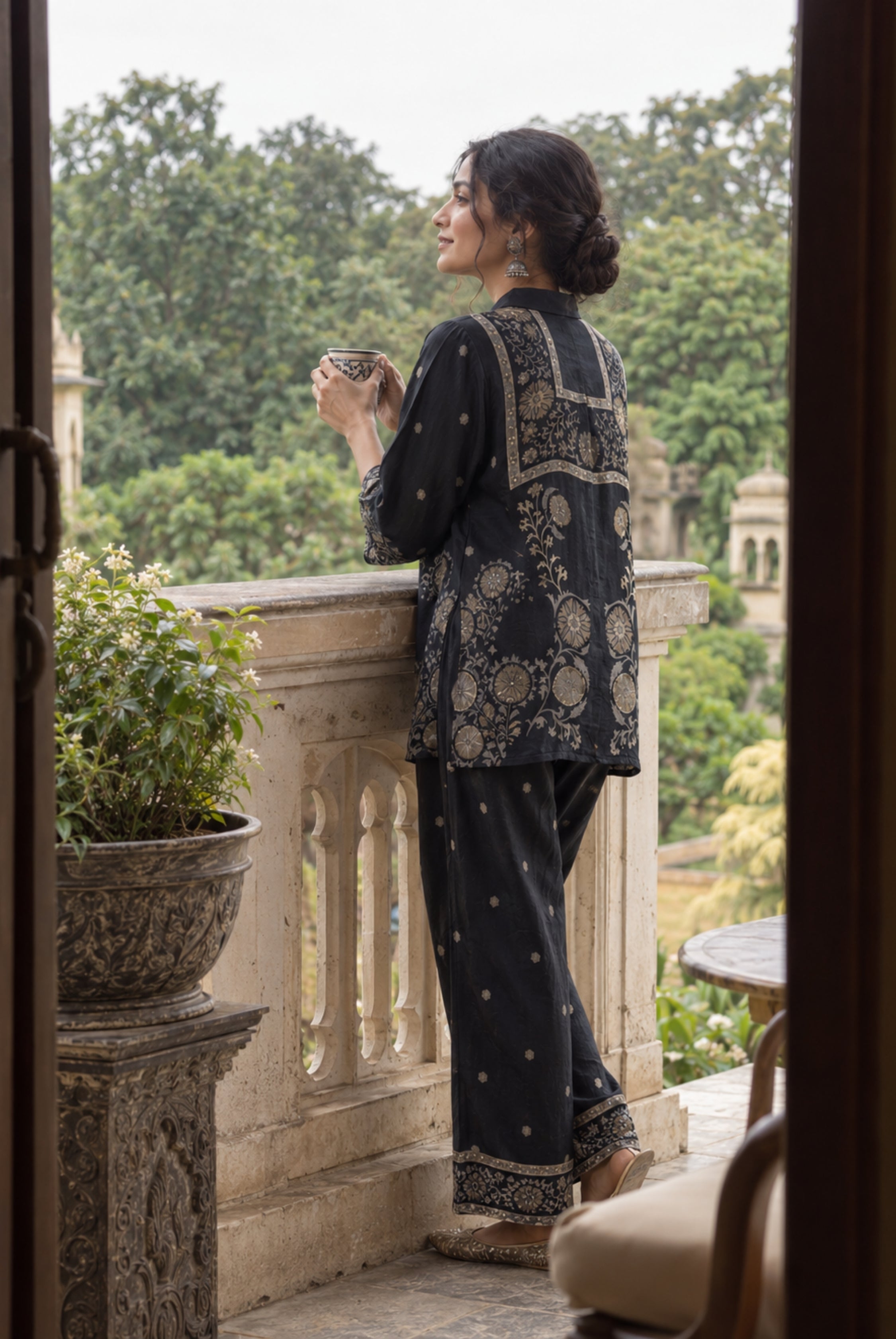 Midnight Floral Heritage Office Set
