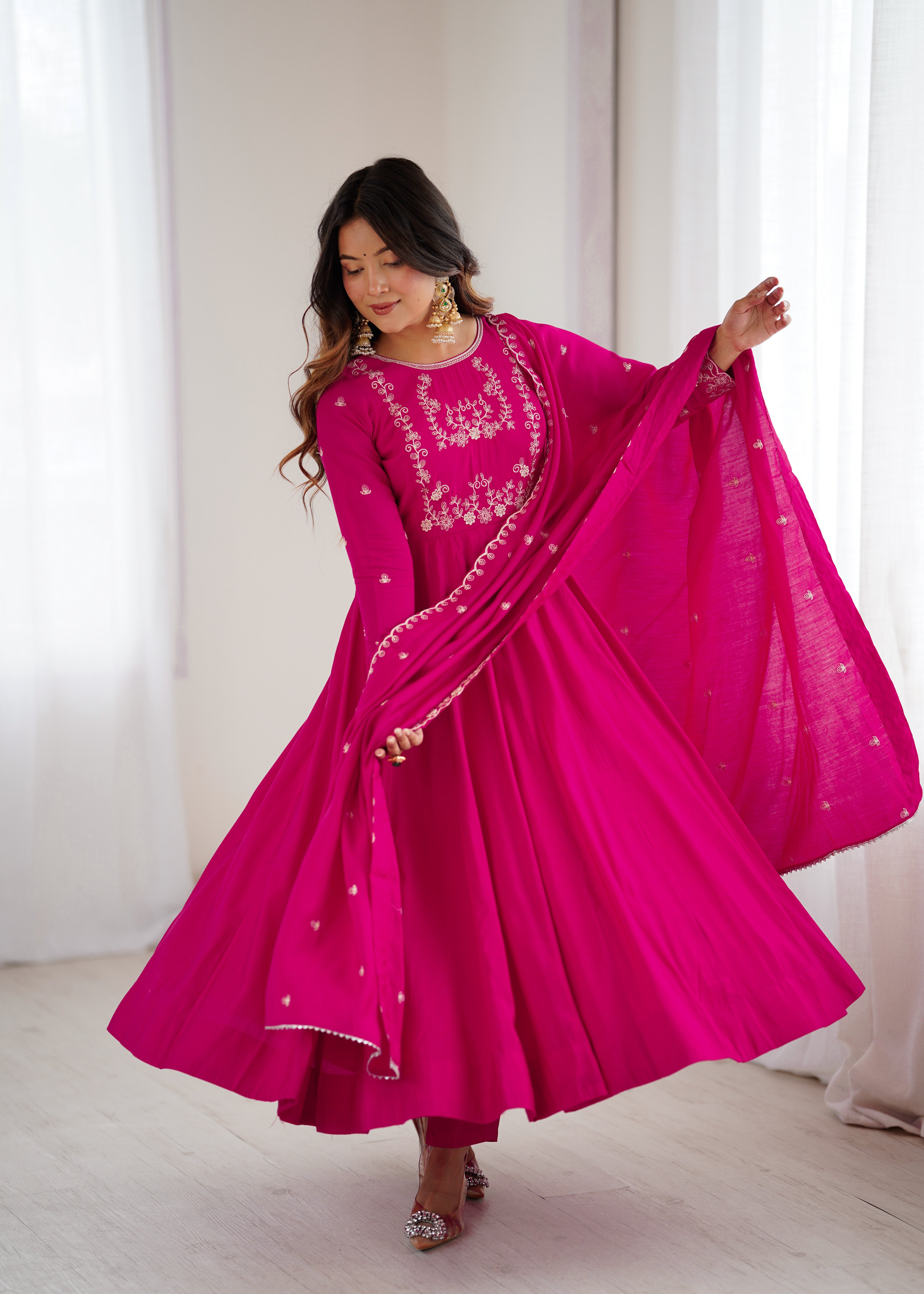 Pure Roman Silk Chanderi