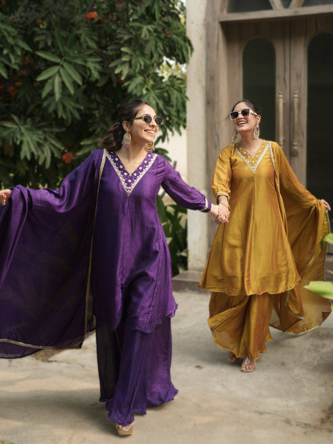 Mustard Yellow Palazzo with Dupatta