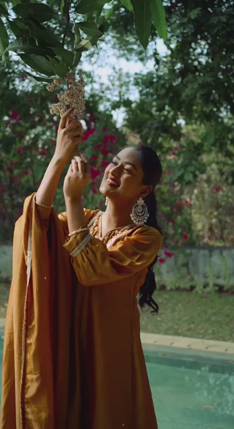 Mustard Yellow Palazzo with Dupatta